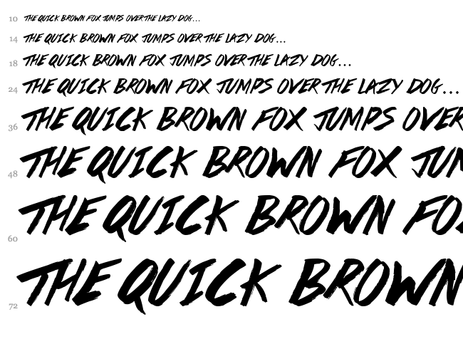 Da Streets font waterfall